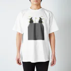 Amiの黒狛狐と穂波 神社 スタンダードTシャツ