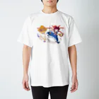 HOMEHOSTELGalleryの華涙 × HOME HOSTEL OSAKA 新世界 Regular Fit T-Shirt