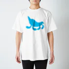 月ノ子の森に恋してのMoondrop Blue スタンダードTシャツ