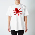 水島ひねの居眠りタコ Regular Fit T-Shirt