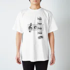 ハゲモールの【楽譜】ドイツ音名「下衆の極み」 Regular Fit T-Shirt