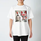 AtelierY2の狐面と兎 Regular Fit T-Shirt