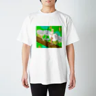 kinoko0827のホワイトプリーツメイト Regular Fit T-Shirt