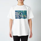 粟屋やわ子の真夜中の図書館 Regular Fit T-Shirt