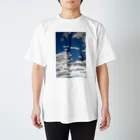 まったりカオス。Tシャツ部の青い空・白い雲 Regular Fit T-Shirt