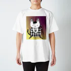 Cat 'n' Roll のまめち・ニャーキュリー【ダイヤ】 Regular Fit T-Shirt