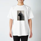 Yoshiko Chidaの黒猫の横顔 スタンダードTシャツ
