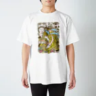 Cɐkeccooの不思議の国のアリス-横顔(セピア-パステル) Regular Fit T-Shirt