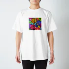 FK__kismyft2の塗り絵 花 Regular Fit T-Shirt