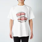 めめと屋のsushi marshmallow スタンダードTシャツ