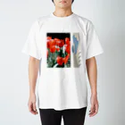 こだまの赤チューリップ Regular Fit T-Shirt