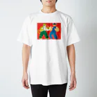 YA MARKETのタイガーVSガール Regular Fit T-Shirt