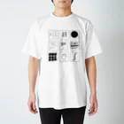 ダブルハピネスのブロックハピネス スタンダードTシャツ