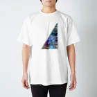 curuminの線入り直角三角形 Regular Fit T-Shirt