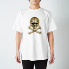 夏のどんぶり(ドンブリ)　ブラザーズ【ドンブラ】のドットスカル　ゴールド Regular Fit T-Shirt