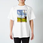 彩(   ᷇࿀ ᷆  )水のあの夏へ帰ろうよ Regular Fit T-Shirt