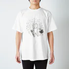 もふちゃんの雨の日傘ささないもふちゃん Regular Fit T-Shirt