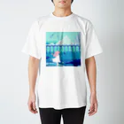 kamakuraの青に咲く少女 Regular Fit T-Shirt