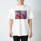 抽象画 A.S Galleryの海の音＿A.S Gallery Regular Fit T-Shirt