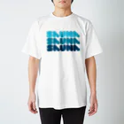 Saunagirl/サウナガールのSAUNA SAUNA SAUNA ブルー Regular Fit T-Shirt