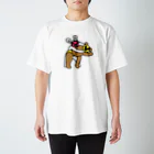 Panic Junkieのクマレスラー ＆ ウサギレスラー Regular Fit T-Shirt