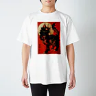 猫又庵🐈‍⬛Ukiyo-E CATのKABUKI CAT 003 Regular Fit T-Shirt