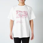 きょうりゅう はっくつ せんたーの恐竜図鑑 pink Regular Fit T-Shirt