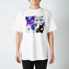 あおつるSUZURIショップのあおつるっこ猫組 Regular Fit T-Shirt