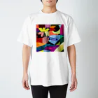 シマモリ タカコのフラワーレイン Regular Fit T-Shirt