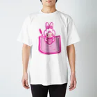 AURA_HYSTERICAのRabbit_in_the_Pocket スタンダードTシャツ