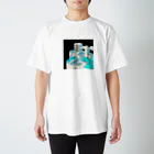 坂月さかなの星外れの街 Regular Fit T-Shirt