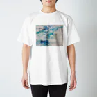 peonicの夜の雨と湿地帯  スタンダードTシャツ