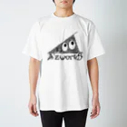 Ａ’ｚｗｏｒｋＳのウチのスリスリくん(黒・透過ver.) スタンダードTシャツ