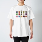 “すずめのおみせ” SUZURI店のスズメ忍法帖 Regular Fit T-Shirt