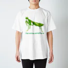 さちこの生物雑貨のハラビロカマキリ スタンダードTシャツ