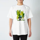 ふわんちゃんの葉っぱ Regular Fit T-Shirt