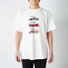 bou_design_inoのアメリカの緊急車両っぽいイラスト（黒文字） Regular Fit T-Shirt