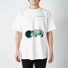 どうぶつのホネ、ときどきキョウリュウ。のシロサイのホネ Regular Fit T-Shirt