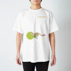 どうぶつのホネ、ときどきキョウリュウ。のチーターのホネ Regular Fit T-Shirt