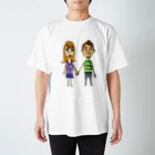 samakatanのなかよしカップル Regular Fit T-Shirt