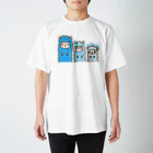 NEKOZE PANDAのアルパカ☆ブルー Regular Fit T-Shirt