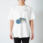 どうぶつのホネ、ときどきキョウリュウ。のタテガミオオカミのホネ Regular Fit T-Shirt