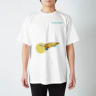 どうぶつのホネ、ときどきキョウリュウ。のカモノハシのホネ Regular Fit T-Shirt