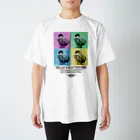 “すずめのおみせ” SUZURI店のスズメのおチリ（ポップアート風） Regular Fit T-Shirt