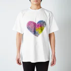 色音色のTシャツ屋さん ironeiro  T-shirt ShopのPink Heart  Regular Fit T-Shirt