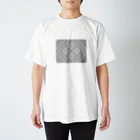 【松】黒金アートこぎん和紙和柄のこぎんk01black50 スタンダードTシャツ