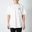YUCK! THIS SUCKS!!のEAT MEEE(BK×PL) Regular Fit T-Shirt