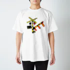 さとやま図案の踏切Tシャツ Regular Fit T-Shirt