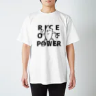 有機製餅のRICE OF POWER（白） Regular Fit T-Shirt