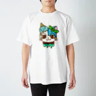 あおつるSUZURIショップのチョコミン党ユルリちゃん Regular Fit T-Shirt